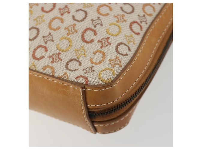 Céline CELINE C Macadam Canvas Shoulder Bag Beige Gold - vista 12