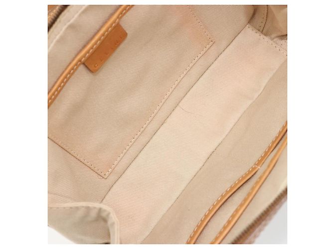Céline CELINE C Macadam Canvas Shoulder Bag Beige Gold - vista 16