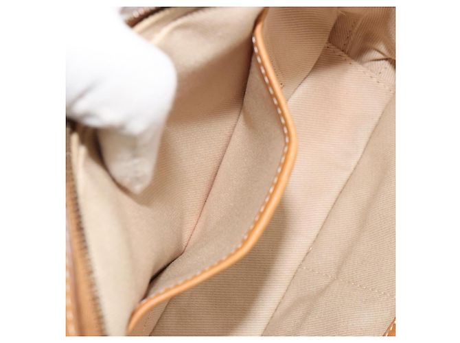 Céline CELINE C Macadam Canvas Shoulder Bag Beige Gold - vista 19