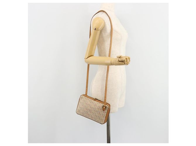 Céline CELINE C Macadam Canvas Shoulder Bag Beige Gold - vista 22