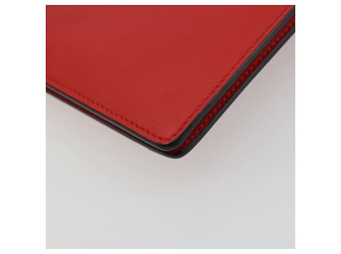 Céline CELINE Clutch Bag Leather Red Silver - vista 11