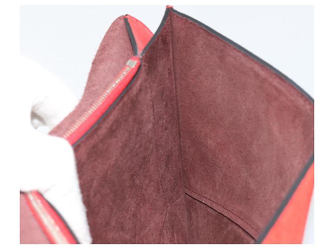 Céline CELINE Clutch Bag Leather Red Silver - vista 17