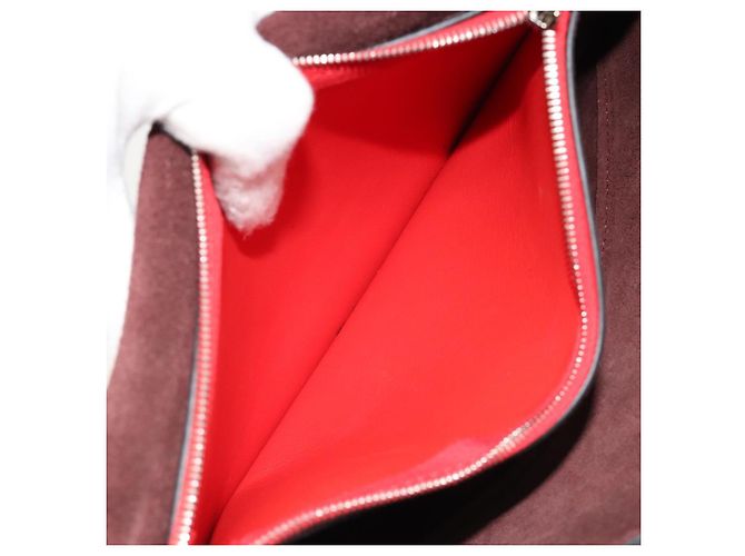 Céline CELINE Clutch Bag Leather Red Silver - vista 20