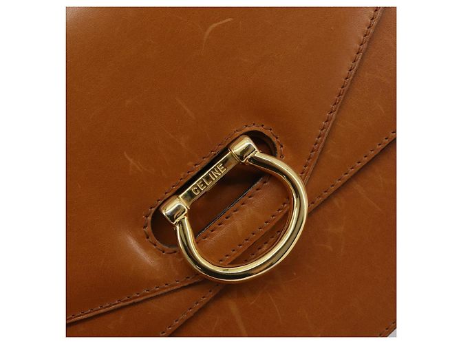 Céline CELINE Hand Bag Leather Beige Gold - vista 14