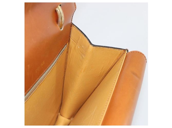 Céline CELINE Hand Bag Leather Beige Gold - vista 18
