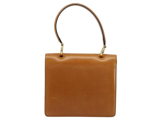 Céline CELINE Hand Bag Leather Beige Gold - vista 3