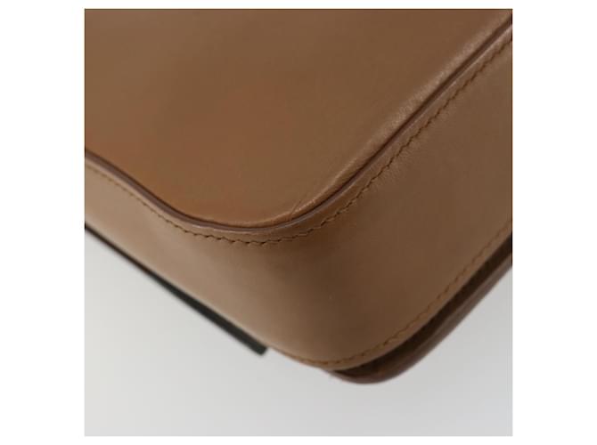 PRADA Shoulder Bag Leather Brown Silver - vista 15
