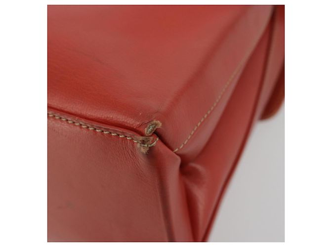 LOEWE Velazquez Hand Bag Leather Red Gold - vista 15