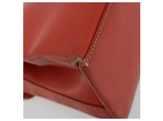 LOEWE Velazquez Hand Bag Leather Red Gold - vista 16