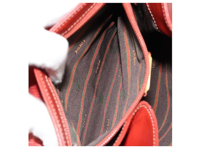 LOEWE Velazquez Hand Bag Leather Red Gold - vista 22