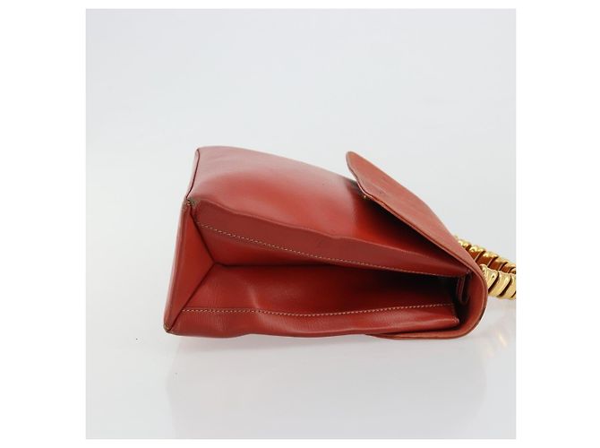 LOEWE Velazquez Hand Bag Leather Red Gold - vista 3