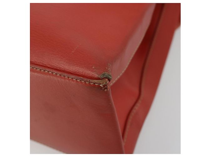 LOEWE Velazquez Hand Bag Leather Red Gold - vista 9