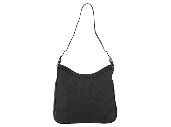 Céline CELINE C Macadam Canvas Shoulder Bag Black Silver - vista 2