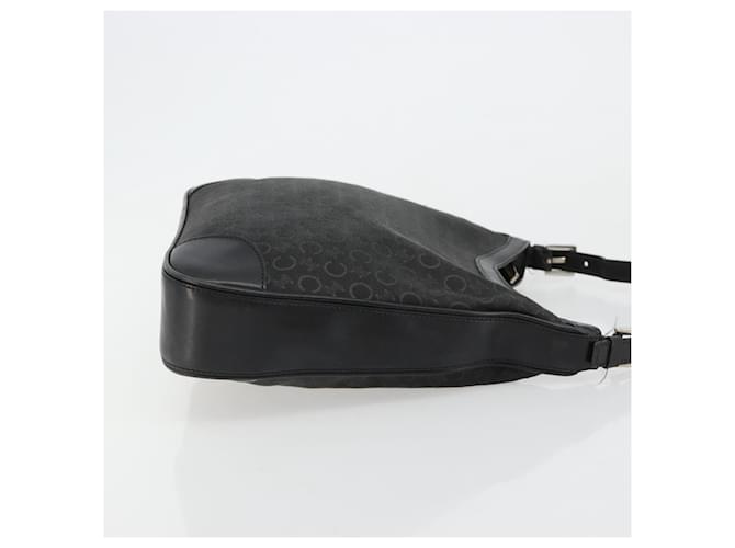 Céline CELINE C Macadam Canvas Shoulder Bag Black Silver - vista 4