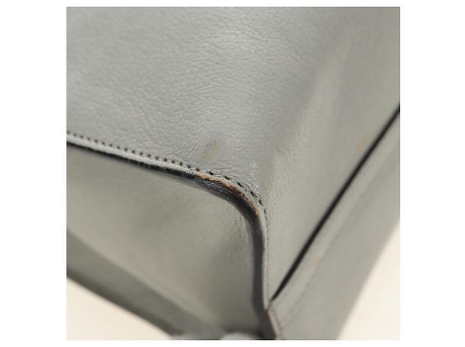 Miu Miu Hand Bag Leather Gray Gold - vista 13