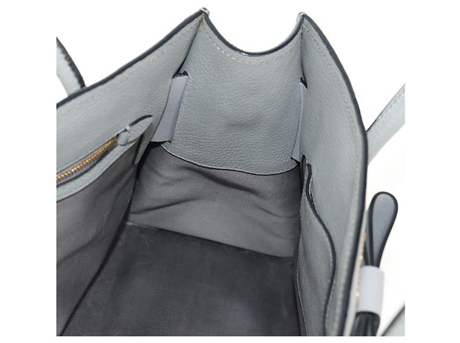 Miu Miu Hand Bag Leather Gray Gold - vista 20