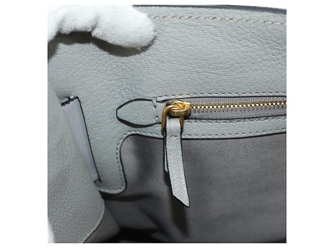 Miu Miu Hand Bag Leather Gray Gold - vista 23