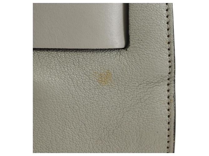 Miu Miu Hand Bag Leather Gray Gold - vista 3