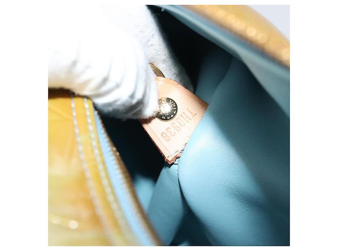 LOUIS VUITTON Monogram Vernis Bedford Hand Bag Baby Blue M91007 LV - vista 12