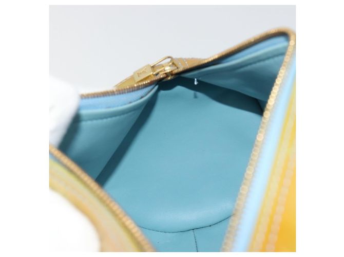 LOUIS VUITTON Monogram Vernis Bedford Hand Bag Baby Blue M91007 LV - vista 19