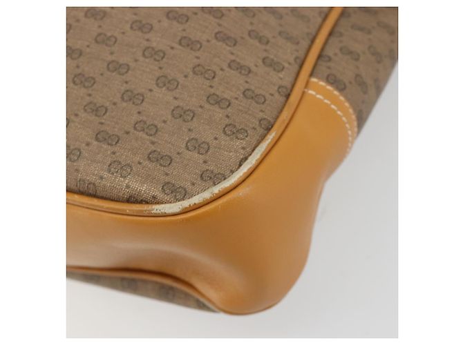 GUCCI Micro GG Supreme Tote Bag PVC Beige Gold - vista 10