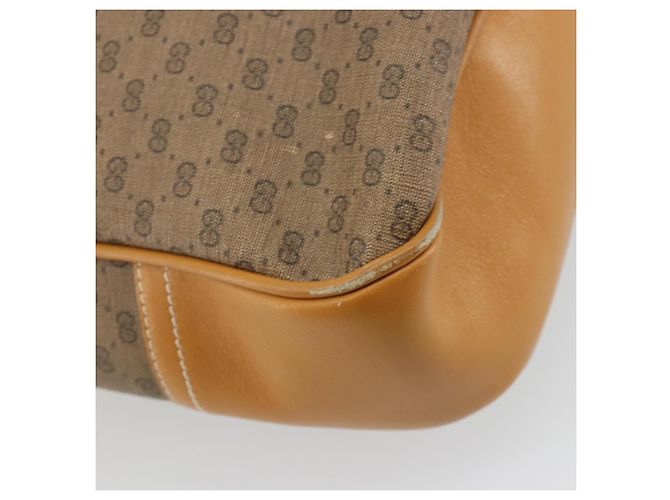 GUCCI Micro GG Supreme Tote Bag PVC Beige Gold - vista 13