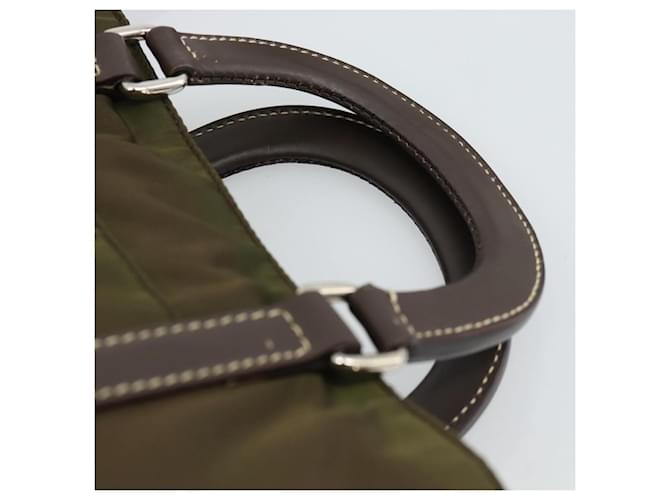 PRADA Hand Bag Nylon 2way Khaki Silver - vista 14