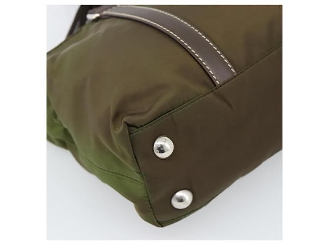 PRADA Hand Bag Nylon 2way Khaki Silver - vista 16