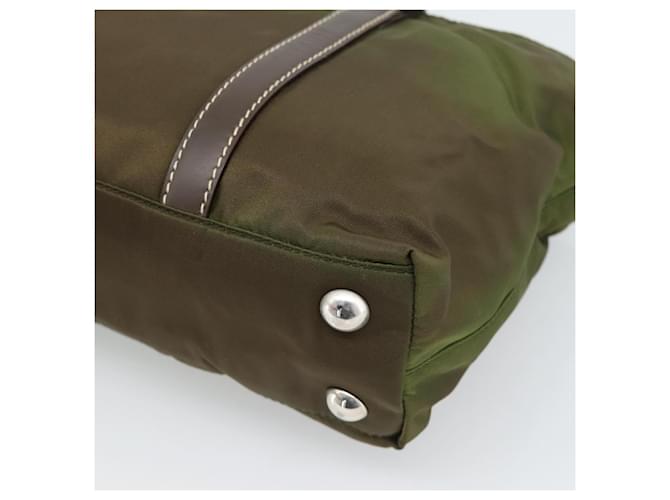 PRADA Hand Bag Nylon 2way Khaki Silver - vista 17