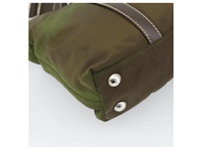 PRADA Hand Bag Nylon 2way Khaki Silver - vista 18