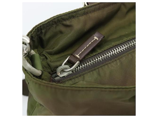 PRADA Hand Bag Nylon 2way Khaki Silver - vista 20