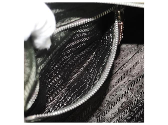 PRADA Hand Bag Nylon 2way Khaki Silver - vista 25
