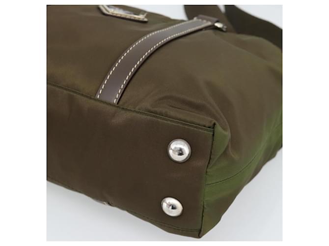 PRADA Hand Bag Nylon 2way Khaki Silver - vista 9