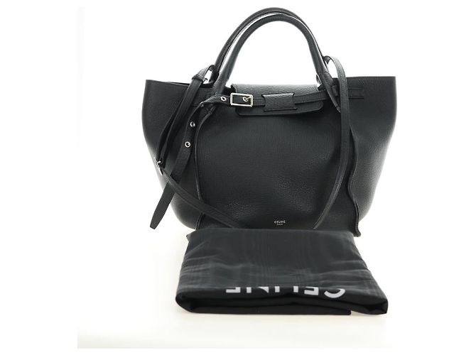 Céline CELINE Big bag Small Hand Bag Leather Black Silver - vista 12