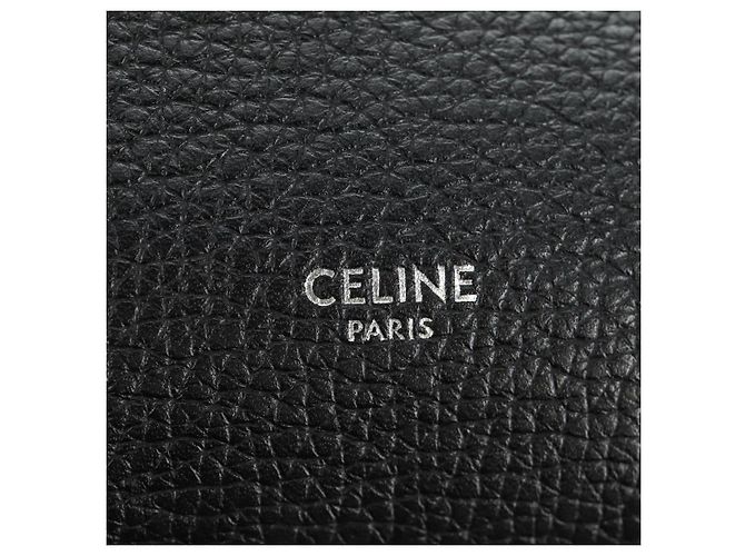 Céline CELINE Big bag Small Hand Bag Leather Black Silver - vista 19