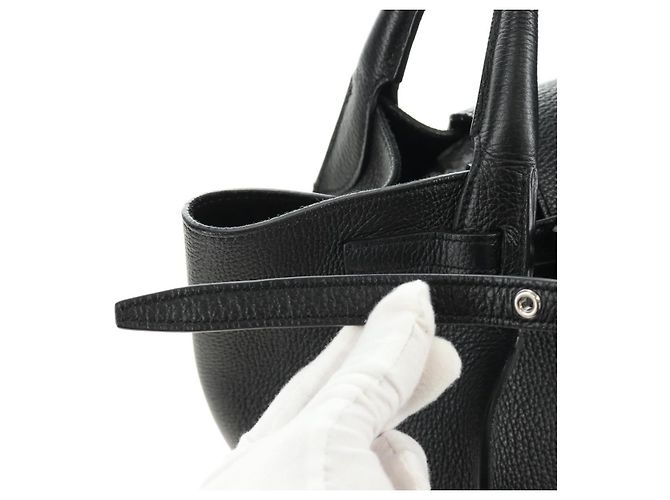 Céline CELINE Big bag Small Hand Bag Leather Black Silver - vista 21