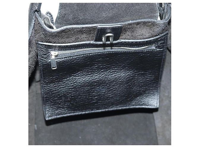 Céline CELINE Big bag Small Hand Bag Leather Black Silver - vista 25