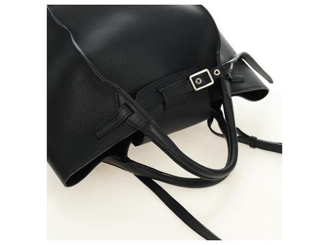 Céline CELINE Big bag Small Hand Bag Leather Black Silver - vista 6