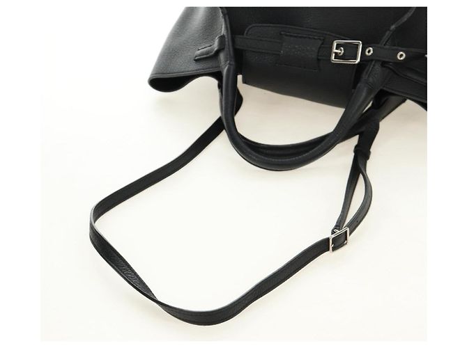 Céline CELINE Big bag Small Hand Bag Leather Black Silver - vista 8