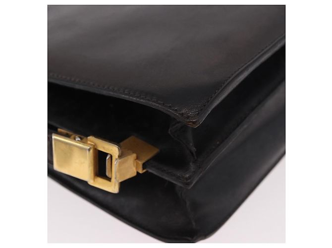 Céline CELINE Horse Carriage Shoulder Bag Leather Black Gold - vista 12