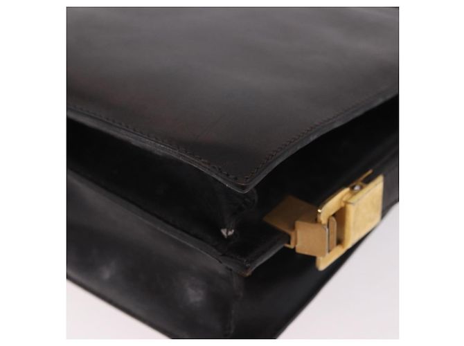 Céline CELINE Horse Carriage Shoulder Bag Leather Black Gold - vista 13