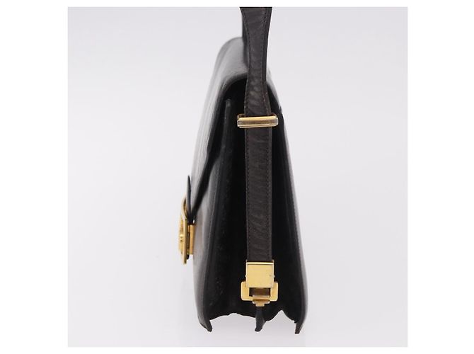 Céline CELINE Horse Carriage Shoulder Bag Leather Black Gold - vista 4