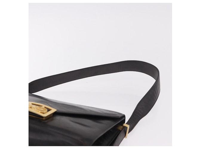 Céline CELINE Horse Carriage Shoulder Bag Leather Black Gold - vista 8