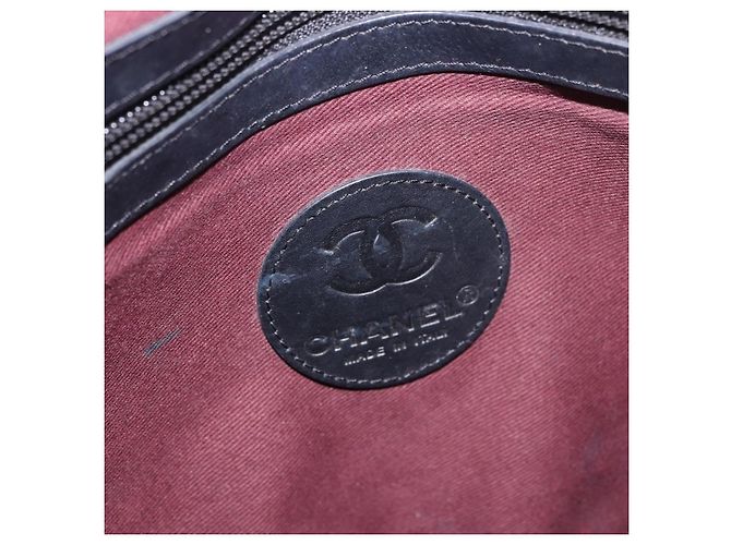 CHANEL Matelasse Shoulder Bag Coated Canvas Black Silver CC - vista 18