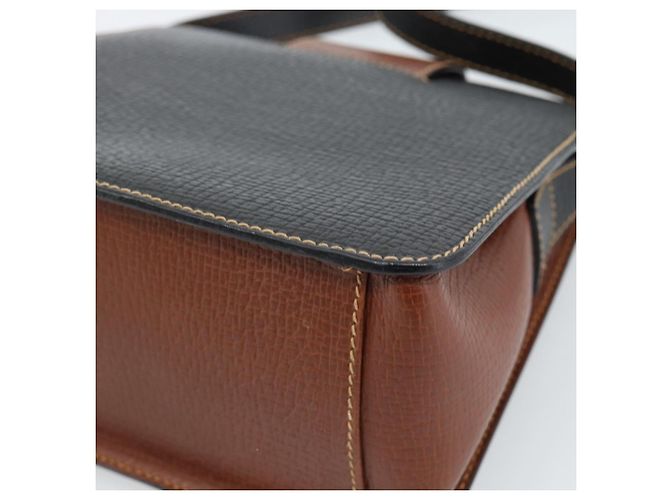 LOEWE Shoulder Bag Leather Black Brown Gold - vista 12