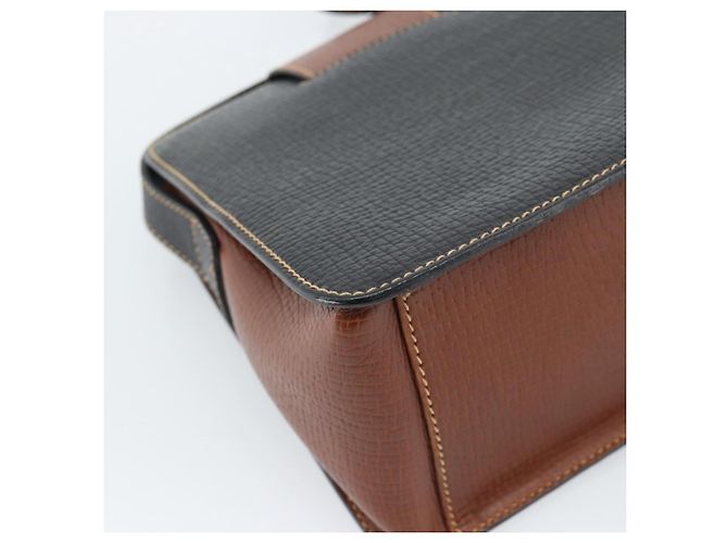 LOEWE Shoulder Bag Leather Black Brown Gold - vista 13