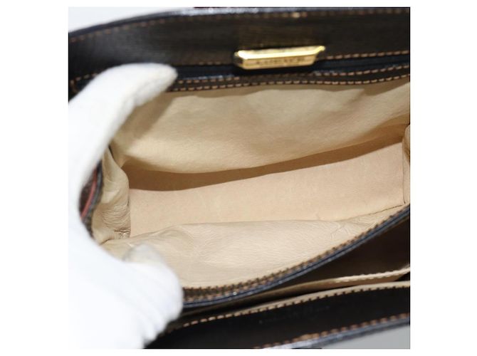 LOEWE Shoulder Bag Leather Black Brown Gold - vista 15