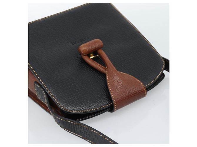 LOEWE Shoulder Bag Leather Black Brown Gold - vista 6