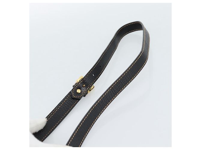 LOEWE Shoulder Bag Leather Black Brown Gold - vista 8