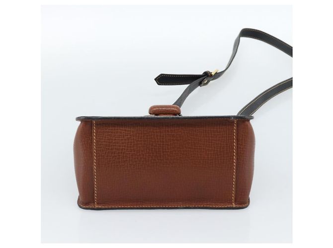 LOEWE Shoulder Bag Leather Black Brown Gold - vista 9